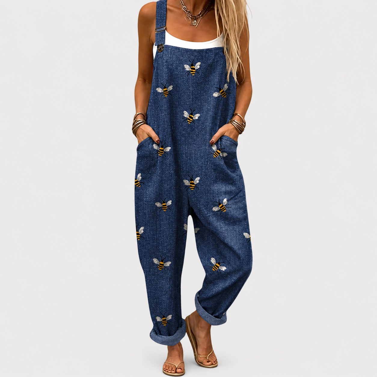 Mono estampado de abejas