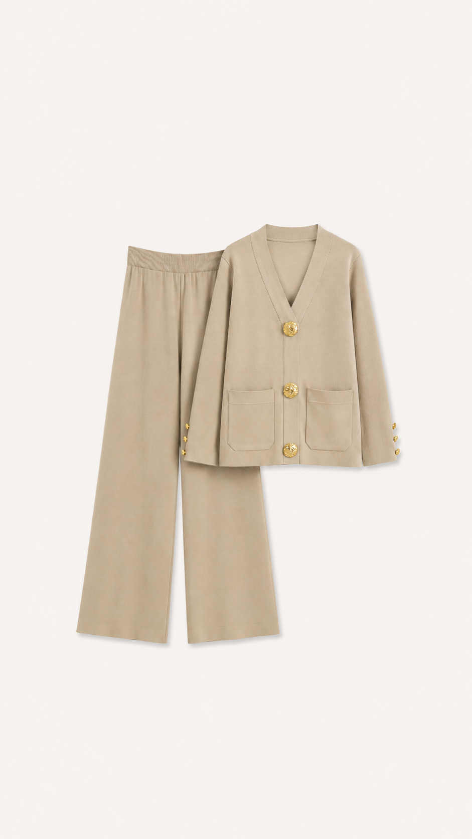 Conjunto Estelle - color Beige champán - Elva Rose