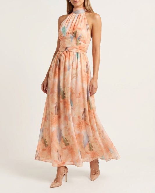 Vestido Melocotón Imperial