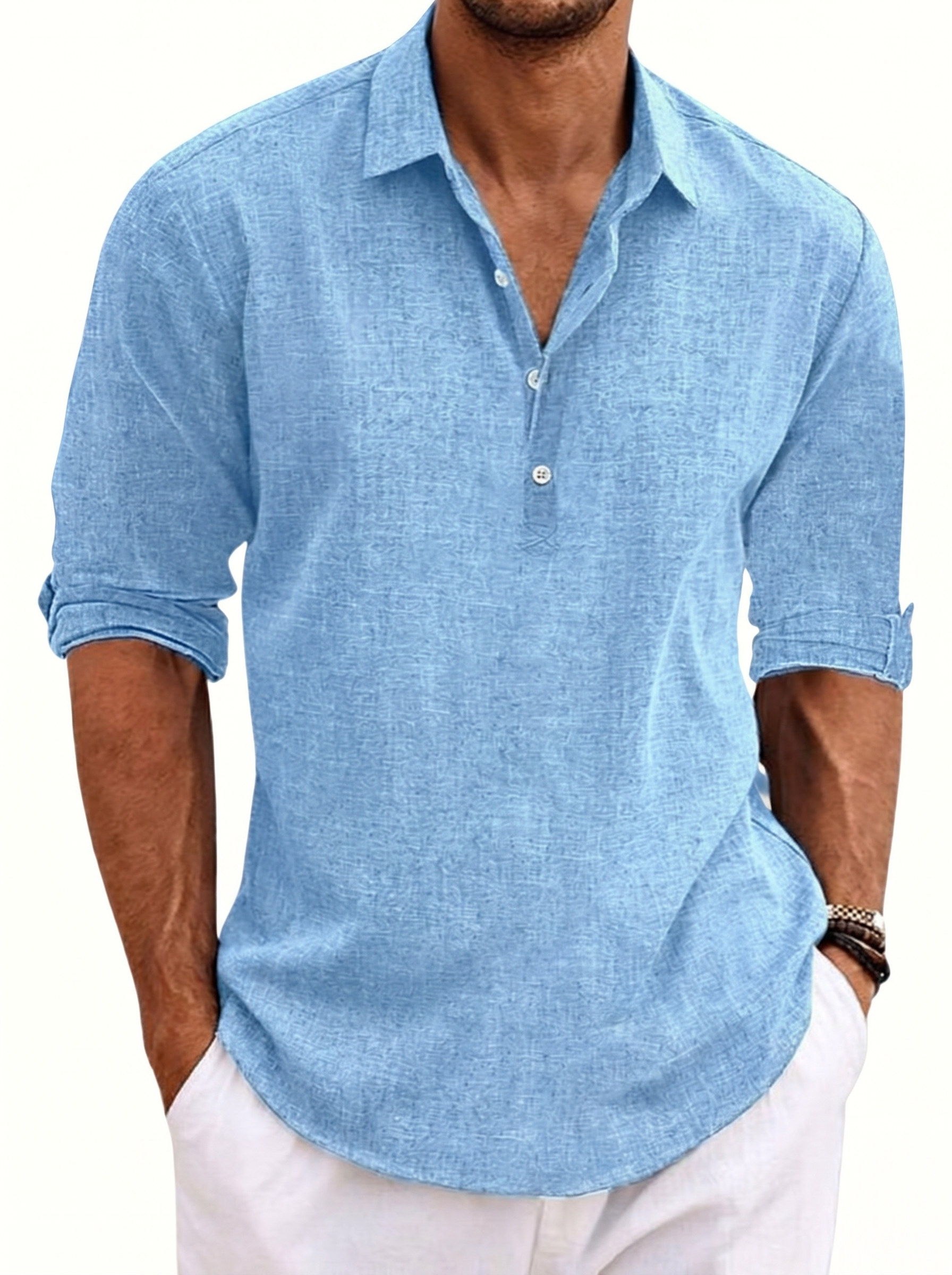 Camisa Julien - color Azul claro - Elva Rose